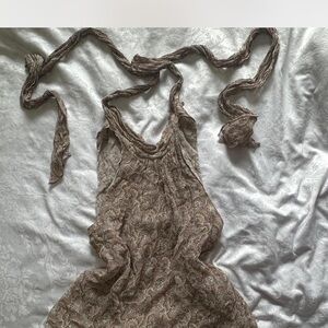 New York & Company Paisley Blouse - Brown